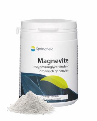 Springfield Magnevite magnesium glycerofosfaat 100 mg Springfield Magnevite magnesium glycerofosfaat 100 mg