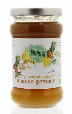 Bionova ananas-gemberjam 340 gram