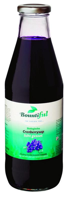 Cranberrysap gezoet bio