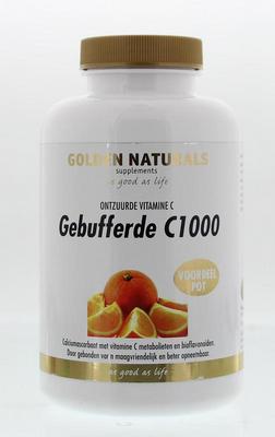 Golden Naturals gn gebufferde c1000 ontzuurde vitaminec c 180 tabl