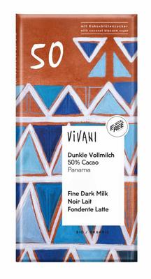 Vivani Chocolade melk donker 50% Panama bio