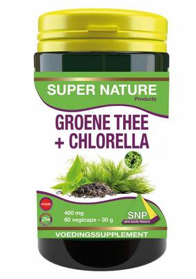 SNP Groene thee chlorella 400 mg puur