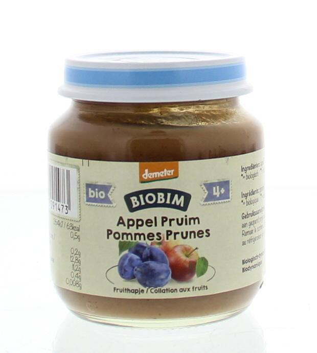 Appel pruim 4 maanden demeter 125g Appel pruim 4 maanden demeter 125g