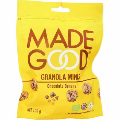 Madegood Granola mini's met chocolade en banaan