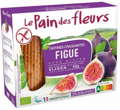 Pain Des Fleurs Krokante bio crackers met vijg bio
