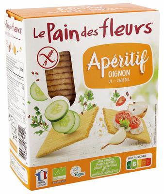 Pain Des Fleurs Krokante bio crackers met ui glutenvrij