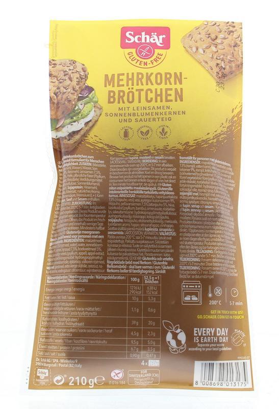 Meergranenbroodjes glutenvrij