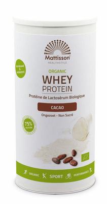 Mattisson Wei whey proteine cacao 75% bio Mattisson Wei whey proteine cacao 75% bio