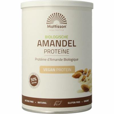 Mattisson Amandel proteine 50% vegan bio Mattisson Amandel proteine 50% vegan bio