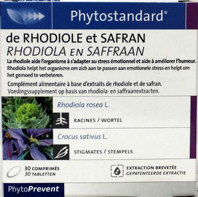 PILEJE Rhodiola / saffraan 30 compr 30tb
