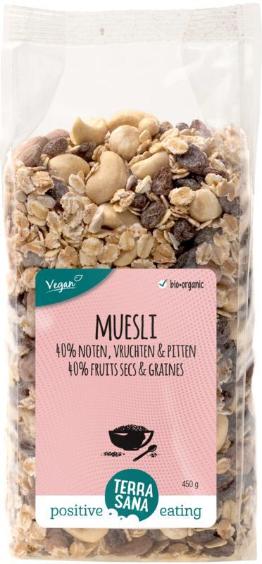 Muesli 40% noten & vruchten & zaden bio