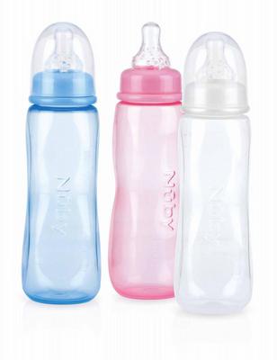 Nuby Fles standaard medium flow speen 240ml
