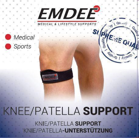 Knie patella supportband zwart