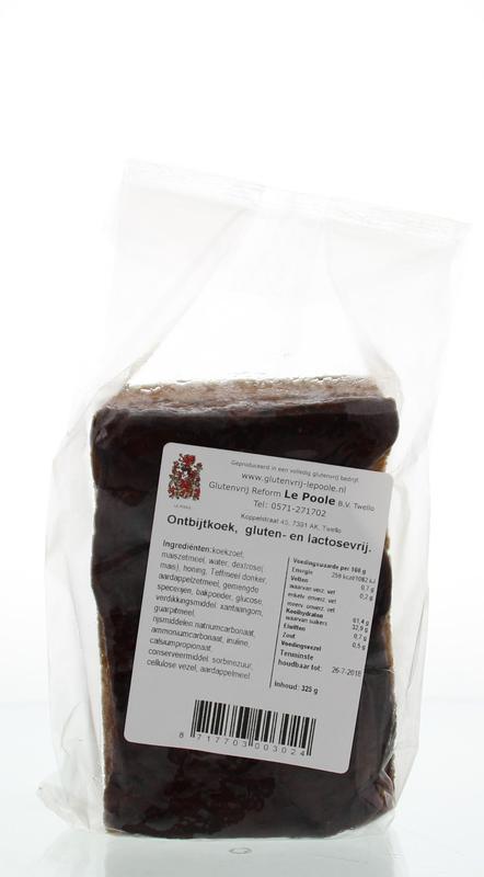 Ontbijtkoek gluten en lactose vrij