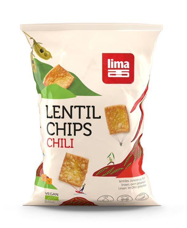 Lentil linzen chips chilli bio