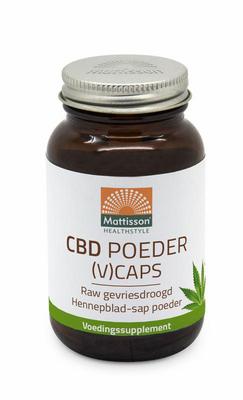 Mattisson CBD caps RAW gevriesdroogd hennepblad sap
