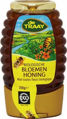 Traay Bloemenhoning knijpfles bio