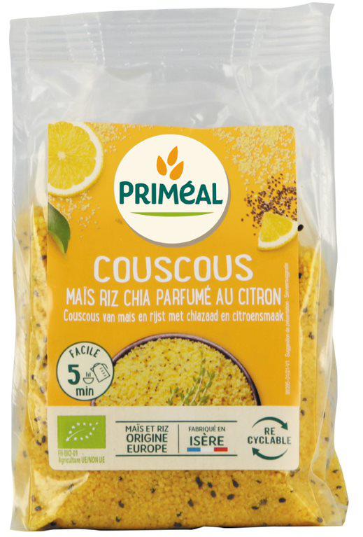 Couscous mais rijst en chia citroen bio