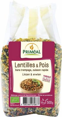 Primeal Linzen- en kikkererwtenmix bio