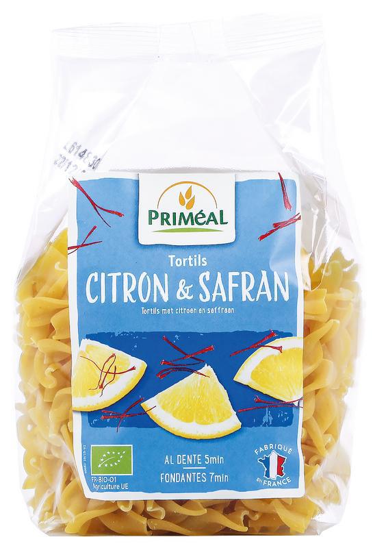 Fusilli tortils citroen safraan bio