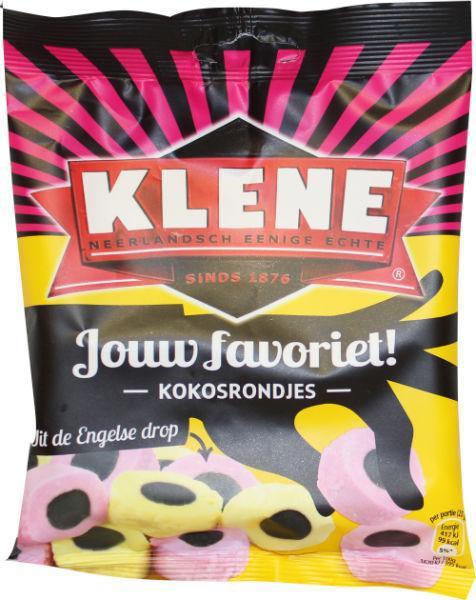 engelse drop kokosrondje 180g