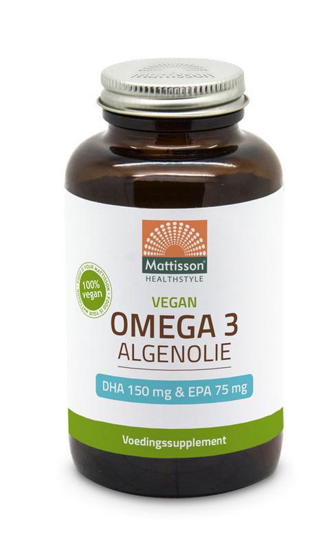 Vegan omega 3 algenolie DHA 150mg EPA 75mg