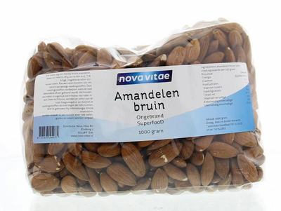 Nova Vitae Amandelen bruin ongebrand raw Nova Vitae Amandelen bruin ongebrand raw