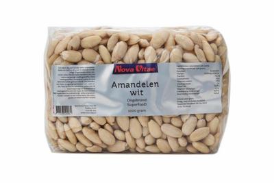 Nova Vitae Amandelen wit ongebrand raw Nova Vitae Amandelen wit ongebrand raw