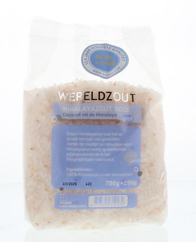 Himalayazout roze grof 700gr + 250gr