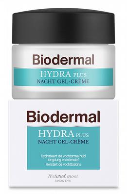 Biodermal Gelcreme nacht hydraplus vochtarme huid