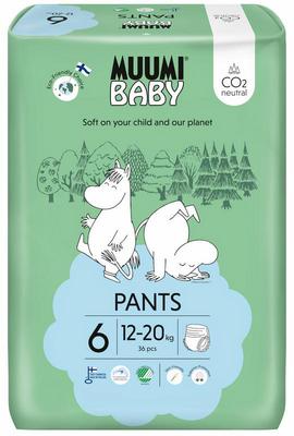 Muumi Baby Ecologische luierbroekjes maat 6 junior 12-20kg