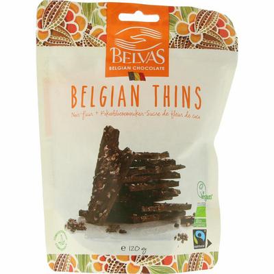 Belvas Thins dark 85% met kokosbloesemsuiker bio