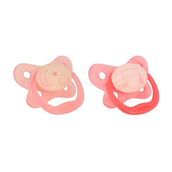 Fopspeen fase 2 roze glow in the dark