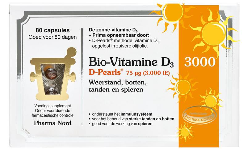 Bio-Vitamine D3 3000IE D pearls