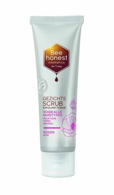 BEE HONEST Gezichtsscrub rozen BDIH