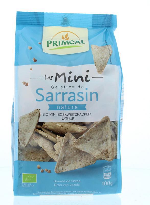 Mini boekweitcrackers naturel bio