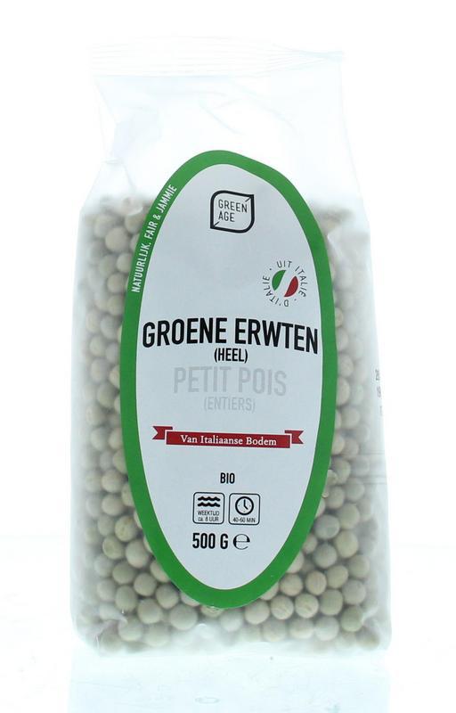 Groene erwten bio