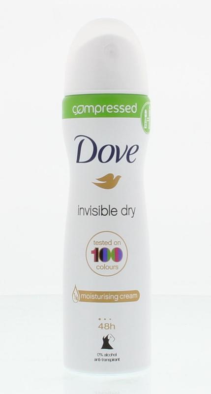 Deodorant spray compressed invisible dry