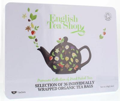 ENGLISH TEASHOP Cadeaublik premium 36 zakjes 1st