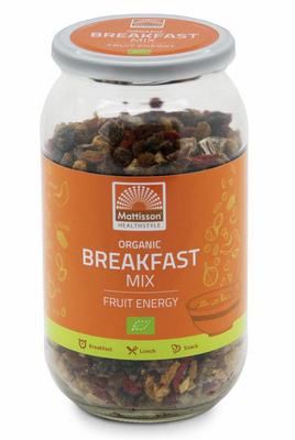 Mattisson organic breakfast fruit energy 500g Mattisson organic breakfast fruit energy 500g