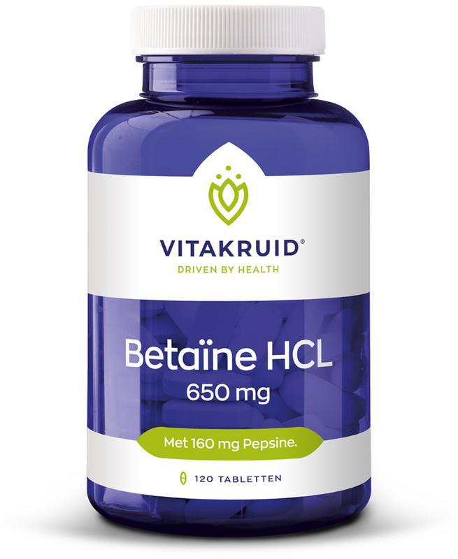 Vitakruid Betaine HCL 650 mg & pepsine 160 mg