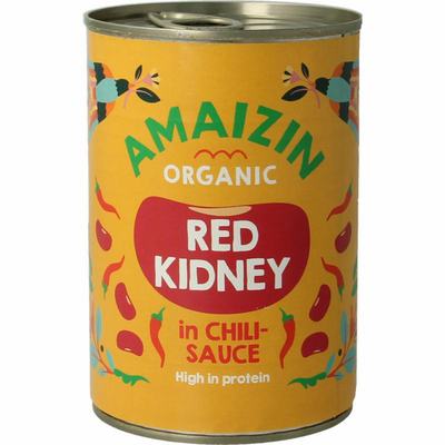 Amaizin Rode kidneybonen in chilisaus bio Amaizin Rode kidneybonen in chilisaus bio