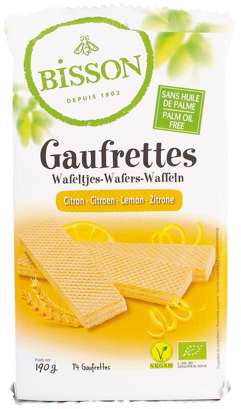Citroen wafels gaufrettes bio