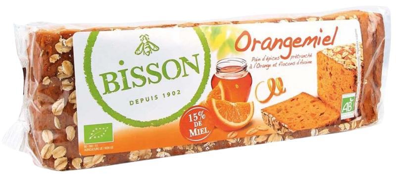Orangemiel honingkoek sinaasappel voorgesneden bio Orangemiel honingkoek sinaasappel voorgesneden bio