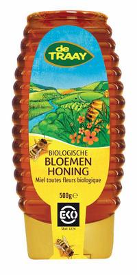 Traay Bloemenhoning vloeibaar knijpfles bio