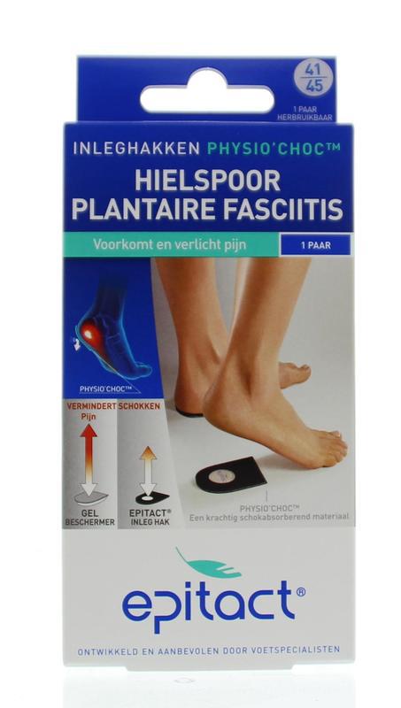 Hielspoor inleghakken met physio choc maat 41/45