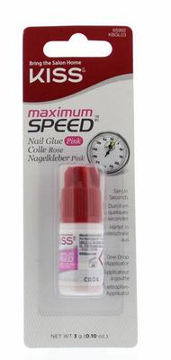 Kiss Nail glue max speed pink