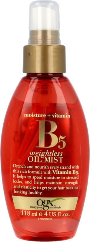 Vitamine B5 oil mist
