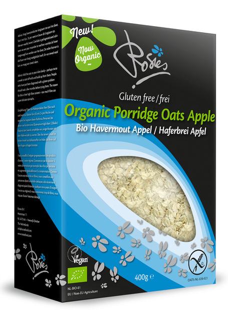Organic porridge oats apple bio