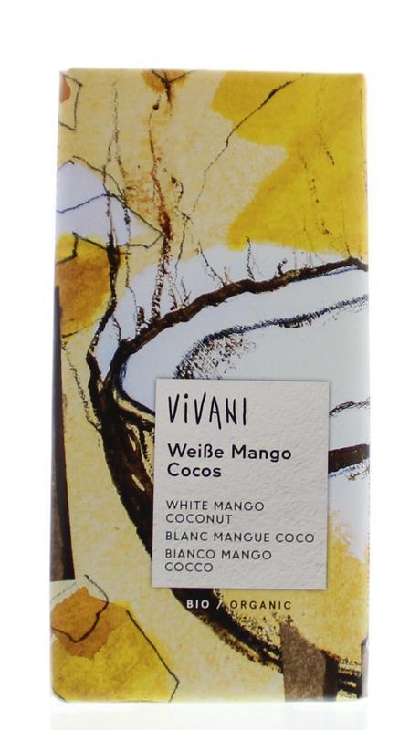 Chocoladetablet wit mango-kokos 80 g 80g